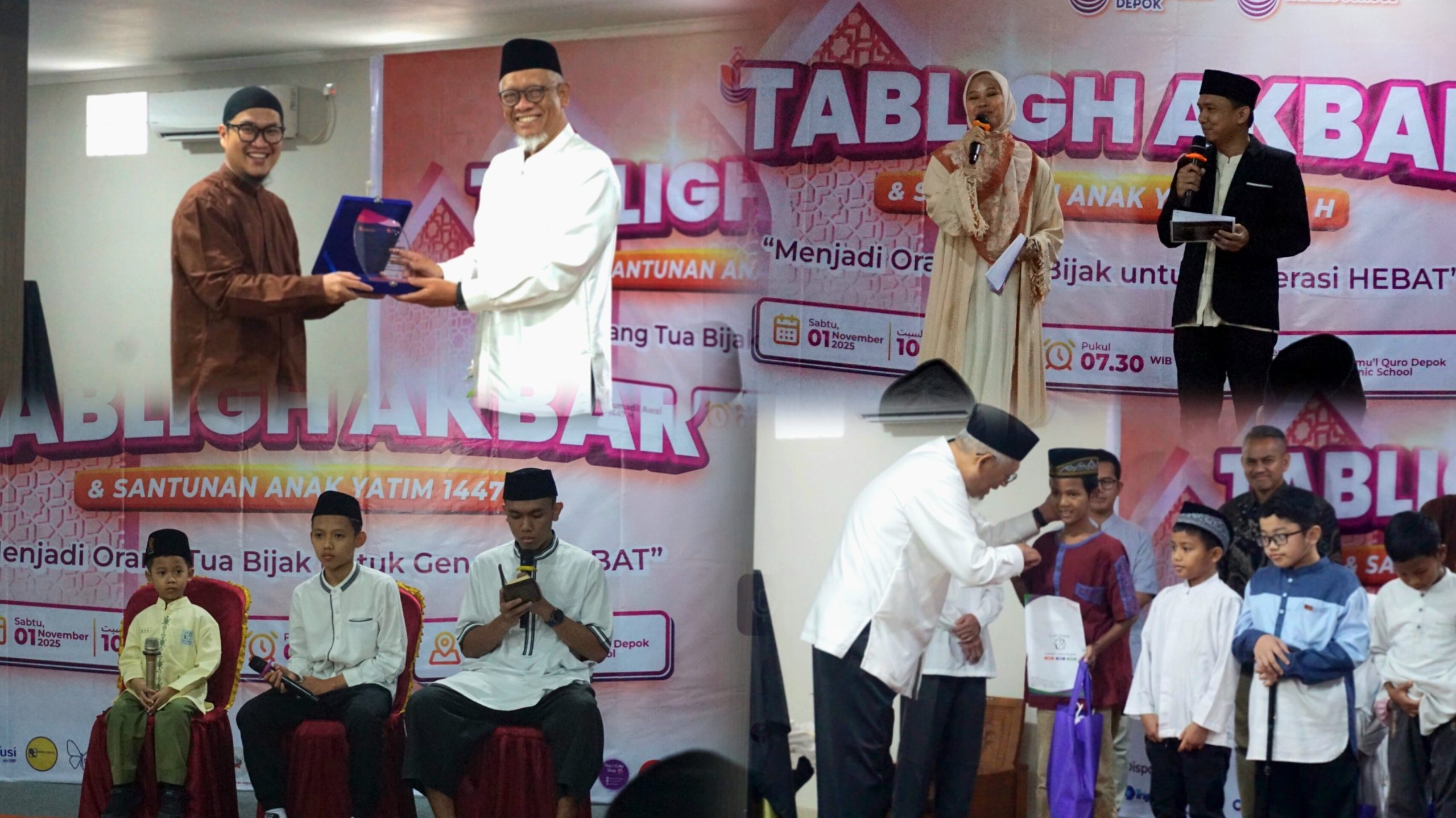 Tabligh Akbar dan Santunan Anak Yatim 1447 H di Yayasan Ummu’l Quro Depok